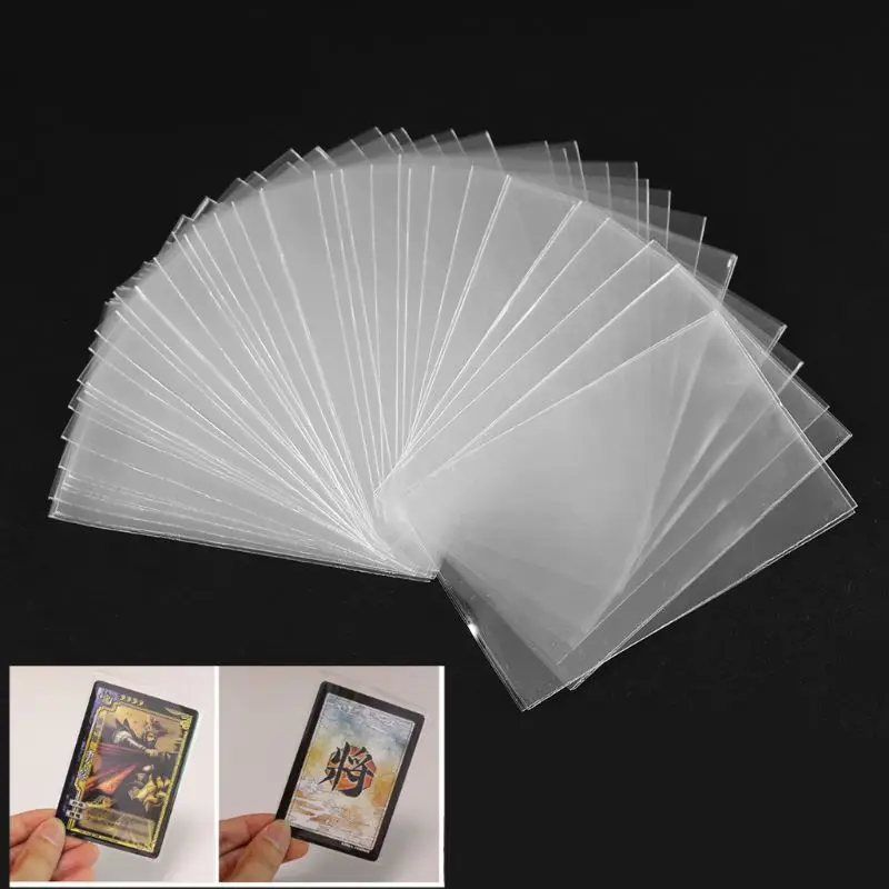 100 Védő Kártya Ujjú Mágikus társasjáték Tarot Esetben Három Királyság Póker Kártya Protector Multi-size védőtok