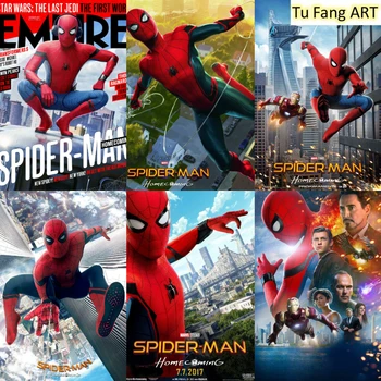 Pókember Marvel Szuperhős Film Vászon Festmény Fal Művészi Nyomatok Plakátok Szoba Dekoráció Képek Hálószoba Gyerekek Otthoni Dekoráció