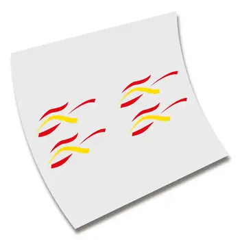 4 MATRICA, MATRICA spanyol zászló Spanyolország AUTOCOLLANT AUFKLEBER VINYL nyomtatás