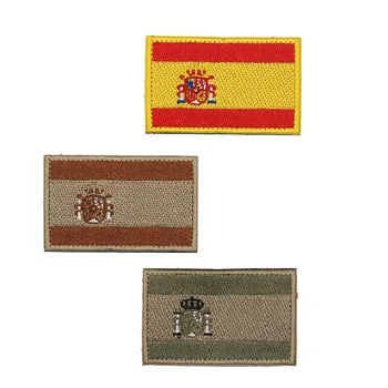 Spanyol Zászló Hímzés Jelvény Hátizsák Karszalagot Katonai Taktikai Kötést Szövet Matrica Hímzés Applied Ruházat 3 szín