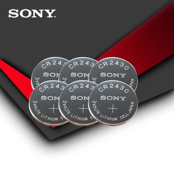 10pc Sony 100% Eredeti CR2430 CR 2430 3V Lítium gombelem Akkumulátor Érme Akkumulátorok órák,hallókészülékek