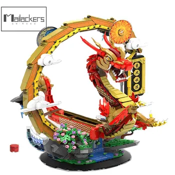 Mailackers Kreatív Hajó Modell Építőkövei Kínai Hagyományos Fesztivál Sárkányhajó Közgyűlés Moc Oktatási Ünnep, Ajándék
