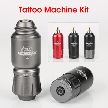 Tetoválás Készlet Rakéta Mini Forgó RCA Akkumulátor Gép Toll, Hatalmas Tetoválás Tápegység, Mini Vezeték nélküli Beállítás Smink Eszközök