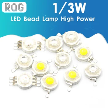 100-as Nagy teljesítményű LED chip cree led lámpa gyöngyök 1W led lámpa gyöngyök 3W led-led5W fehér piros zöld kék sárga színes lámpa gyöngyök