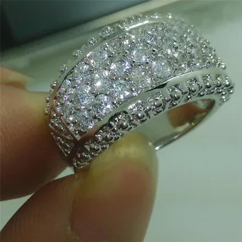 Huitan Új, Trendi Nők Ujján Gyűrű Luxus Intarziás Cirkónia Magas minőségű Bling Bling Női Gyűrű, Esküvői Zenekarok Forró Ékszerek