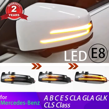 Dinamikus LED lámpa Fény Oldalon Tükör, Lámpa, Index Mutató Mercedes W204 CIA A B C E S GLA GLK CLS W176 W212