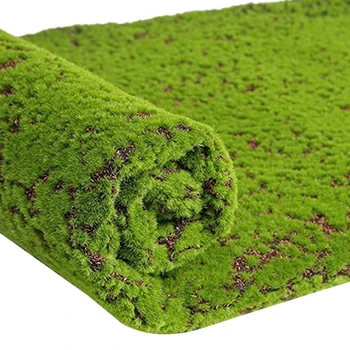 Műfüves Szőnyeg Gyep Szimuláció Növény Hamis Moss 100*100cm Kerti Wall Art Zöld Kert lakodalom Haza Dropshipping