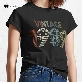 Évjárat 1989 31 Születésnapjára Készült 1989-Ben 31 Éves Ajándék Klasszikus T-Shirt Póló Női Munka Ing