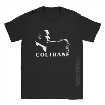 John Coltrane Szaxofonos Pólók Férfi Zene Bebop Bop Szaxofon Humoros Férfi Sleeve Póló, 100% Pamut Póló Plus Size