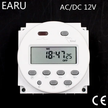 1db CN101A Timer Idő Kapcsoló, Relé, AC/DC 12V-os Digitális LCD Hatalom Heti 7nap Mini Programozható 8A, hogy 16A Gyári Nagykereskedelmi Forró
