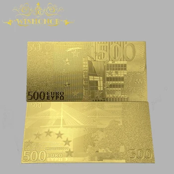 10db/sok Meleg Eladási Eurobankjegy 5 10 20 50 100 200 500 1000 1 Millió Euro Arany Bankjegy, a 24 KARÁTOS Arany Kollekció