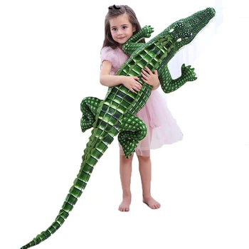 Szimulációs Nagy Krokodil Plüss Játék Kreatív Gazdaság egy Alvó Babát, Bár Párna Cápa Baba