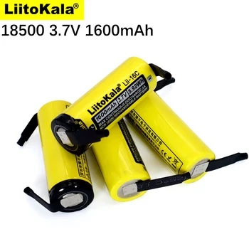 2021 Új LiitoKala Lii-16C 18500 1600mAh 3,7 V Recarregavel Lítium-ion Akkumulátor LED-es Elemlámpa+DIY Nikkel
