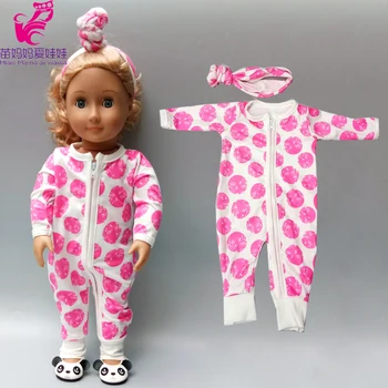 40cm reborn baba kezeslábas ruha szett baby doll pizsama szett 18 inch 45cm og babák ruha szett