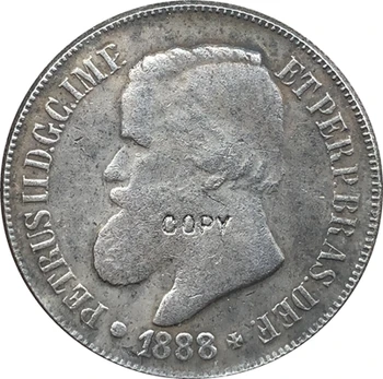 1888-ban Brazília 500 Reis érmék MÁSOLAT