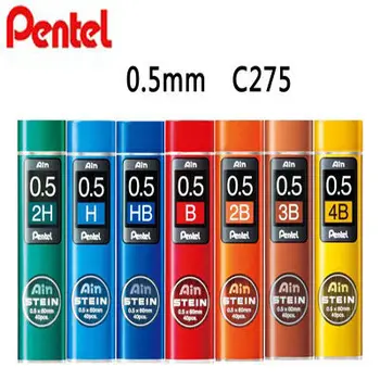 7tubes Pentel C275 Mechanikus Ceruza Vezet Toll Utántöltő 0,5 mm HB ,2B ,2H ,H ,B ,3B,4B Japán Iskolai felszerelés