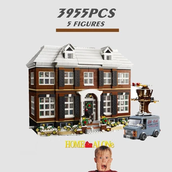 ÚJ Ötletek Film 3955PCS Illik 21330 Haza Egyedül Ház Babák Autó Modell Streetview építőkövei Tégla Gyerekek a Játékok Gyerekeknek Ajándékokat