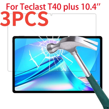 3 Csomag Tabletta Edzett Üveg Képernyő Védő A Teclast T40 PLUSZ 10.4 hüvelyk Védő Fólia az Üveg Őr 9H 0.33 mm T40PLUS