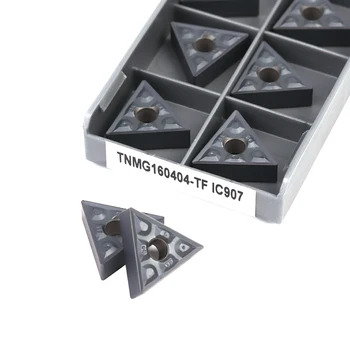 TNMG160408 TF IC907 IC908 Keményfém lapkákat Külső Fordult Eszközök CNC eszterga fém Esztergálás-lapkák feldolgozás közönséges acél alkatrészek
