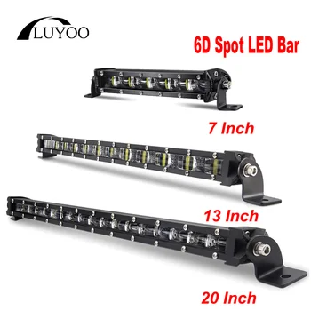 Luyoo 7 13 20 Hüvelykes Super Bright LED Bar Offroad 12v 24v-os Spot Led munkalámpa Bár a Teherautó 4x4 Atv Hajó Terepjáró Autó Ködlámpa