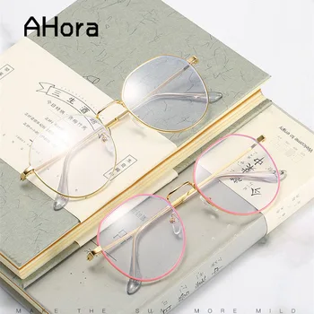 Ahora Fém Sokszög Kész Rövidlátás Szemüveg Nők Férfiak Anti Kék Rövidlátó Szemüveg Spetacles -0.5-1.0-1.5-2.0-2.5-3.0-3.5-4.0