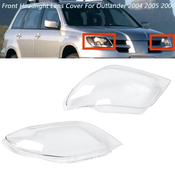 Autó Első Fényszóró Fej Fény Lámpa Lencse Shell Cover Csere Mitsubishi Outlander 2004 2005 2006