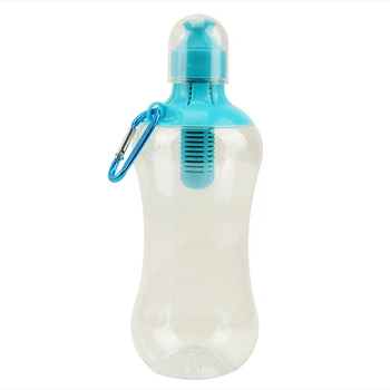 550 ML Víz Bobble Hidratálás Szűrő Üveg, Kültéri Hordozható Szűrt Ivóvíz Üveggel, Beépített, Szén-Szén Szűrő FY0084