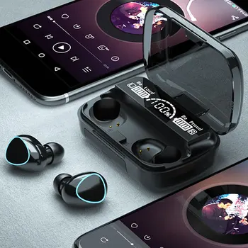 M10 TWS Wirelees Bluetooth Fülhallgató A Fülében Fülhallgató Sztereó Fitness Gaming Headset Az Iphone Xiaomi Szuper Rügyek Fone De Ouvido