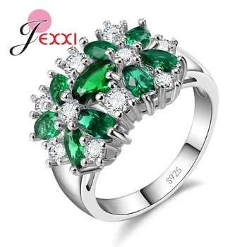 Új Érkezés Varázsa Luxus Köbméter Cirkon Gyűrűk Nők Esküvő, Eljegyzés Ékszerek, Ezüst Javaslat Finomabb Gyűrű