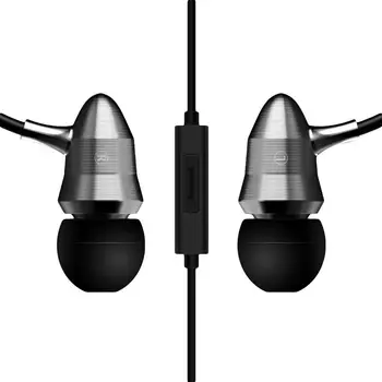 Golyó Fém 3,5 mm-es Univerzális In-Ear Fülhallgató Mikrofonnal Nehéz Basszus HiFi Sztereó Vezetékes Mobil Telefon zajszűrő Fülhallgató