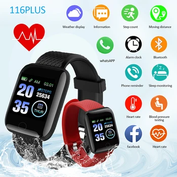 116plus 1.3 Hüvelyk Intelligens Karóra Férfi Touch Fitness Tracker Vérnyomás Okos Óra Nők GTS Smartwatch Az IOS-Android