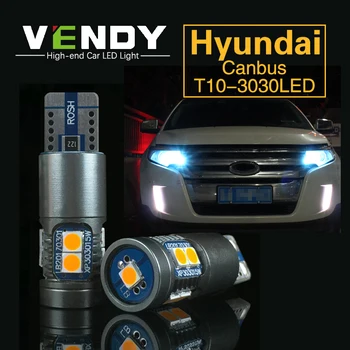 1db Autó LED Clearance Fények W5W T10 Izzó Lámpa Hyundai solaris ix35 creta getz elantra tucson santa fe i40 i30 Akcentussal Azera