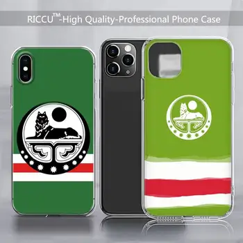 Csecsen Nemzeti Zászló Antik Téma Telefon Esetében Átlátszó iPhone 13 12 11 pro Mini XS MAX 8 7 6 6 Plusz X Telefon Esetében