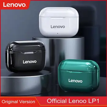 Eredeti Lenovo LP1 TWS Fülhallgató Fülhallgató Vezeték nélküli Bluetooth Fejhallgató Touch Control Sport Fülhallgató Fülhallgató a Mikrofonok