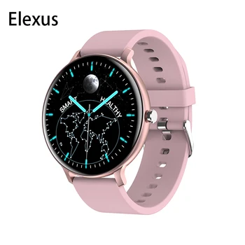 Elexus Bluetooth Hívás Intelligens Karóra Férfi Női Egészségügyi Monitoring Smartwatch 2021 Egyéni Dinamikus Óra Arca Apple Iwo Nézni TS30