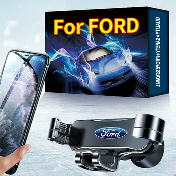 Autó Szellőző Telefon Tulajdonosa Állvány Alumínium Mobil Telefon Készenléti Ford Mustang Raptor Fiesta Focus 2 3 4 Mondeo Ecosport