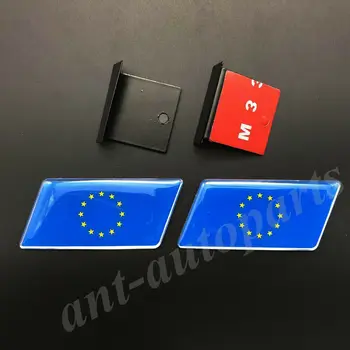 2db EU, Európai Uniós Zászlót, Autó Hűtőrács Grill Embléma Jelvény Matricák Matrica