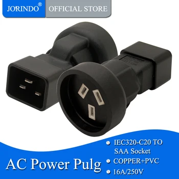 JORINDO IEC320 C20, HOGY AU IEC 320 C20 para STM 3 pin-női adapter para PDU UPS HÁLÓZATI DUGÓT Adaptador Conventer