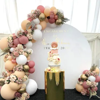 DIY Rózsaszín Barack Arcszíne Latex Léggömb Garland Arch Kit Esküvői Szülinapi Lufi Dekoráció a Fél Gyerekek Baba Zuhany Kellékek