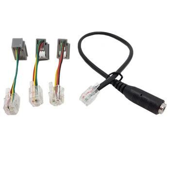4P4C RJ9 Kábel,3,5 mm-es Okostelefon Fülhallgató RJ9 Adapter Kábel,Adapter Kábel, Átalakító IP-Telefonok, Telefon, valamint a Plantronics