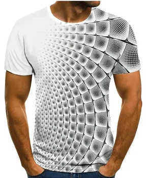 Túlméretezett Póló Nyári Túlméretezett Póló Új Többszínű 3D Grafikus Nyomtatott Felső Férfi Személyre szabott Divat Streetwear XXS-6XL