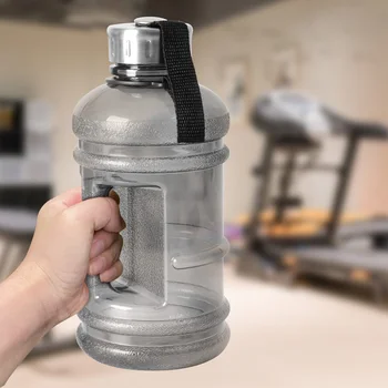 Nagy Kapacitást Víz Üveg 1L/1,5 L/2.2 L Shaker Palack Kezelni Kültéri Fitness Futó Tornaterem Képzés Műanyag Sport Üvegek