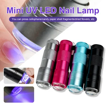 Mini UV LED Lámpa Köröm, Talp, Gyorsan Száradó Hordozható Köröm Nyomja meg a Lámpa Szilikon Talp, Lapos Köröm Díszítés Szárító Nail Art