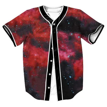 Baseball Mezek 3D-s Póló Férfi, Vicces Hely Galaxy Nyomtatás Férfi póló, Alkalmi Fitness Póló Homme Tshirt Hip-Hop Maximum Tee