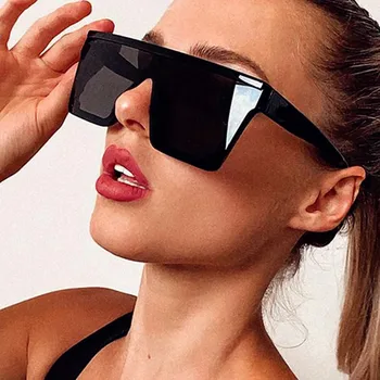 ONEVAN 2022 Túlméretezett Tér Napszemüveg Nők Vintage Nagy Keret Nők napszemüvegek Divat Árnyalatok a Nők/Férfiak Gafas De Sol