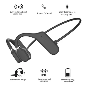 Bluetooth 5.1 csontvezetéses Vízálló Fülhallgató Vezeték nélküli Nyílt Fülhallgató Sport Könnyű Súly Heaset a Telefon Xiaomi Apple