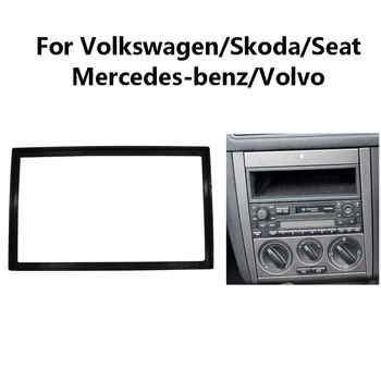Dupla 2 Din Audio Fascia VW Passat B5 Bora Golf IV Rádió CD-t, GPS-DVD-Hifi, CD Panel Dash Mount Telepítés Trim Keret Készlet