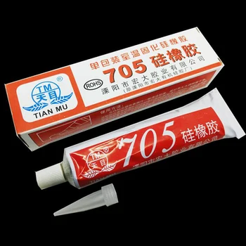 Tianmu 705 szilikon gumi egyetlen csomag szobahőmérsékleten gyógyító szilikon gumi átlátszó színtelen, szilikon gumi 45 gramm