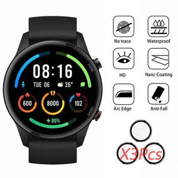 9D Teljes Szélét Védő, Puha Üveg Film RedMi Nézni Smartwatch Hidrogél Védőfóliát A XiaoMi Mi Watch 2019 Szín Lite