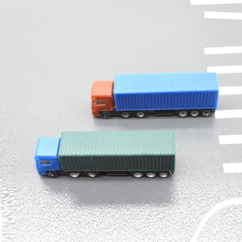 1/200 modell konténer, teherautó műanyag skála teherautó modell vonat elrendezés 10db